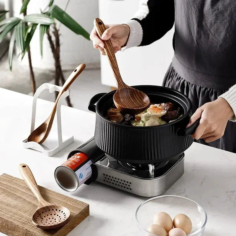 Cooking Spoons - Non-Stick Wooden Teak Set by House Of Avana