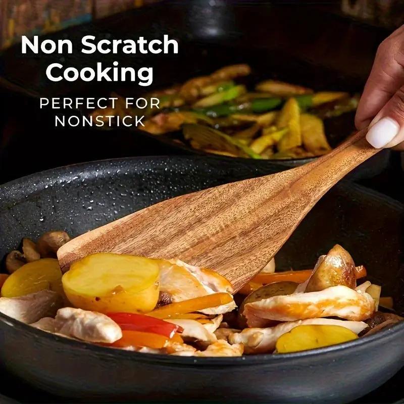 Cookware Set - Non-Stick Teak Wood 10pcs by House Of Avana