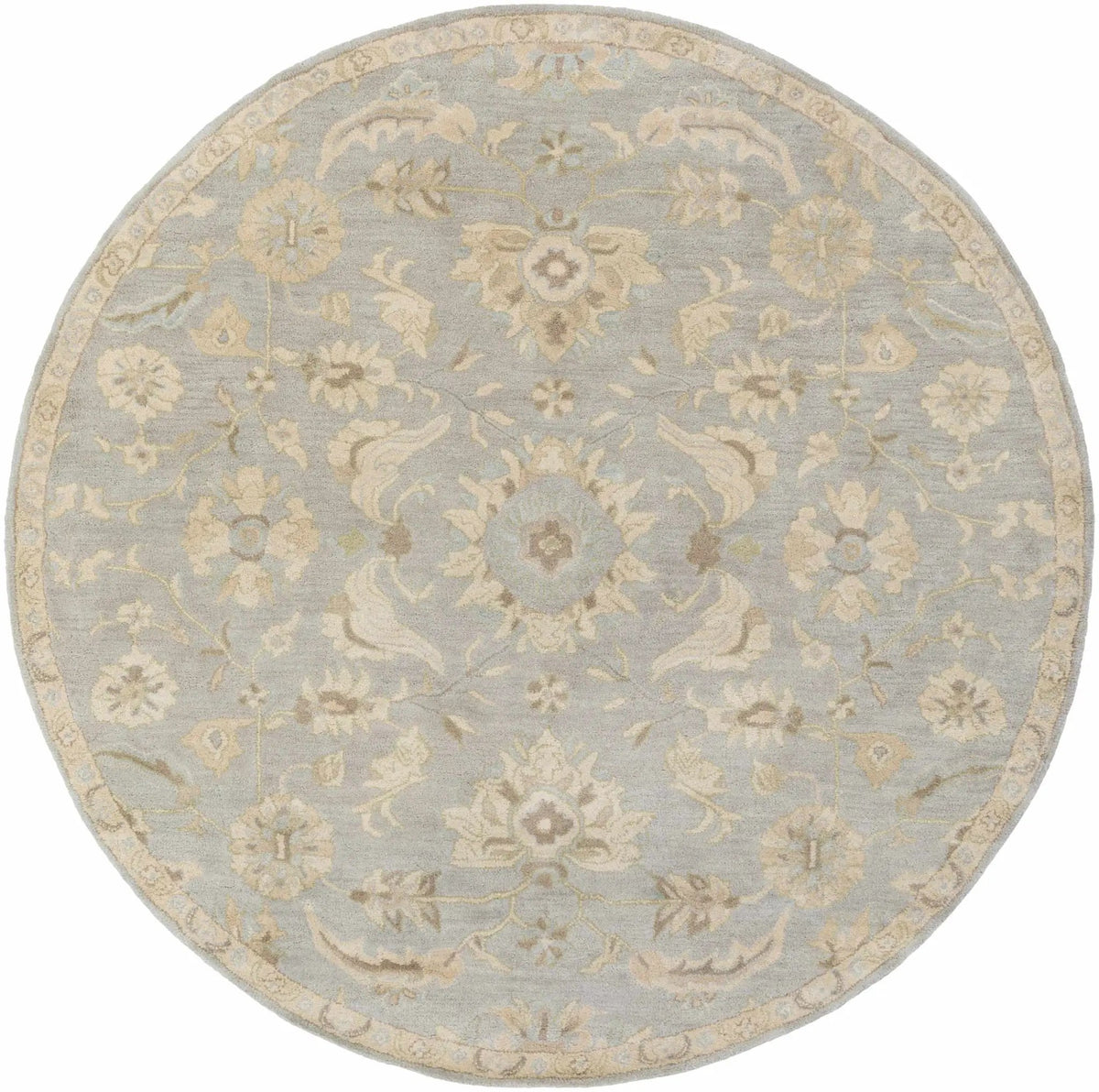 Copen Beige Floral Wool Rug, photo 14 of 18