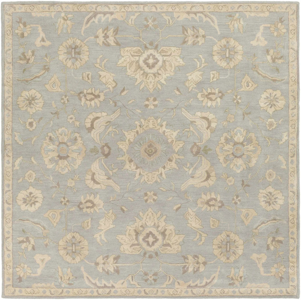 Copen Beige Floral Wool Rug, photo 13 of 18