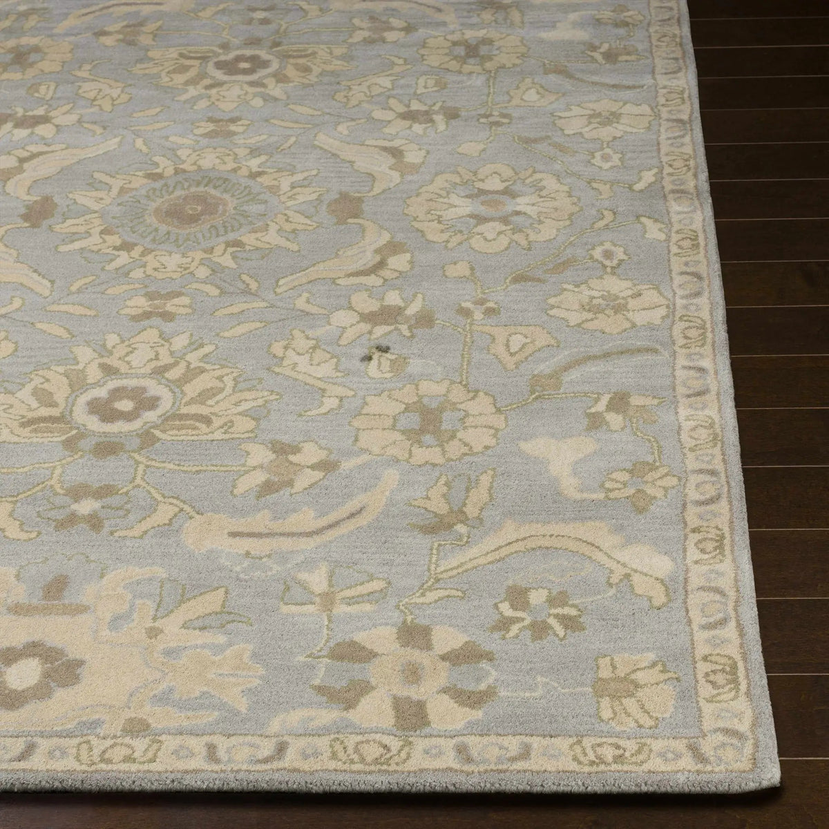 Copen Beige Floral Wool Rug, photo 8 of 18