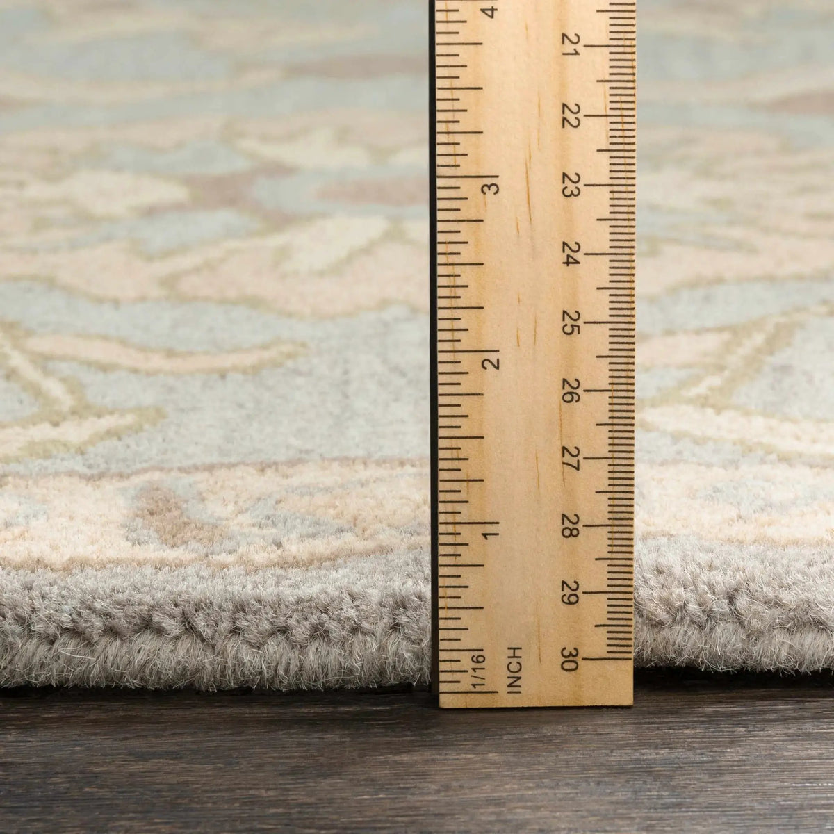 Copen Beige Floral Wool Rug, photo 6 of 18