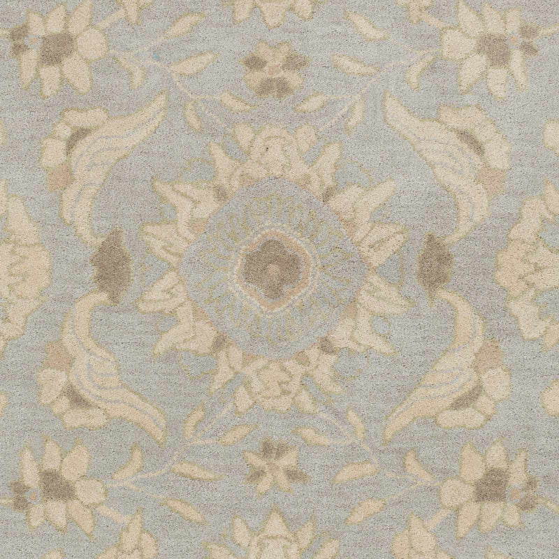 Copen Beige Floral Wool Rug by Boutique Rugs