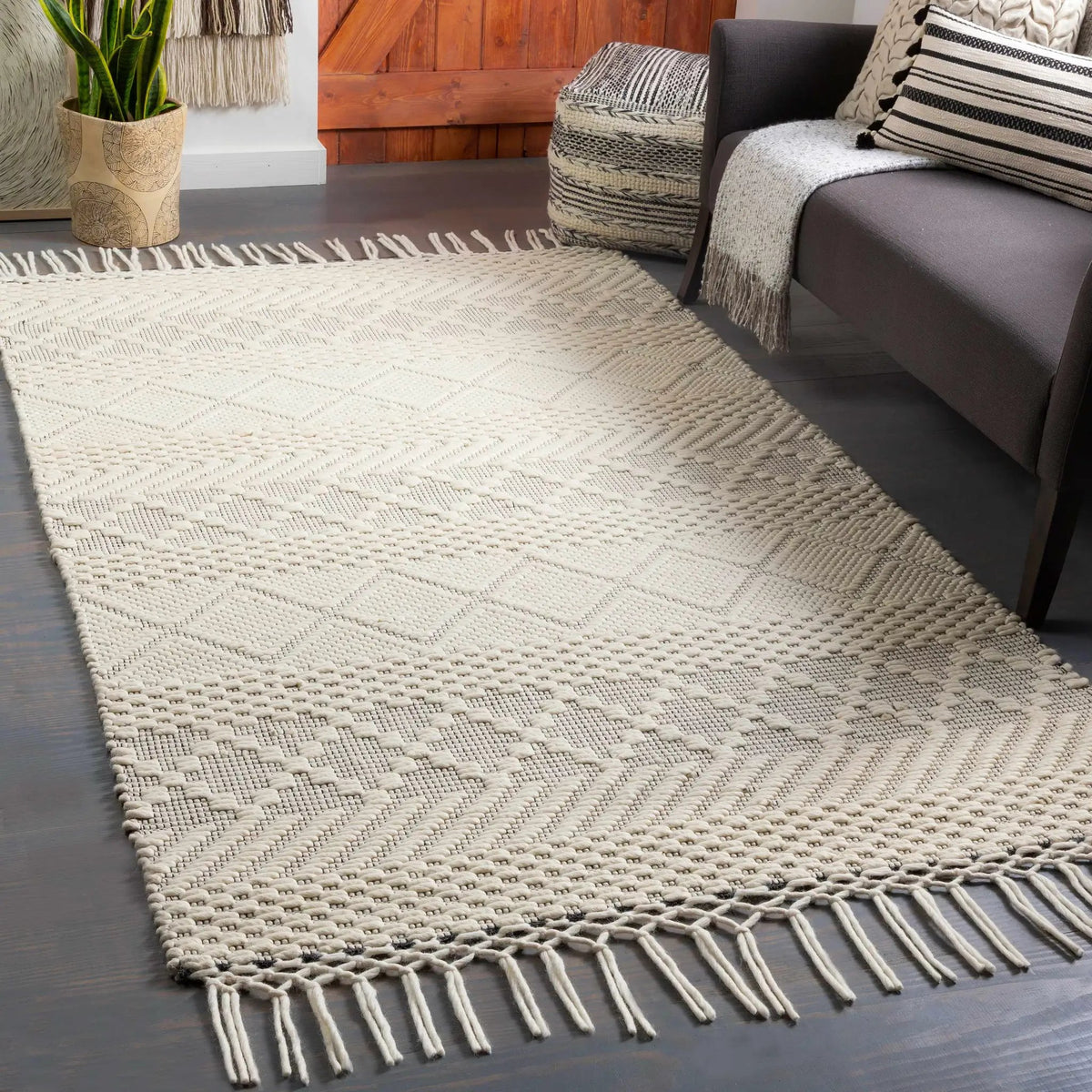 Coquitlam Wool Rug - Clearance, installed in a room