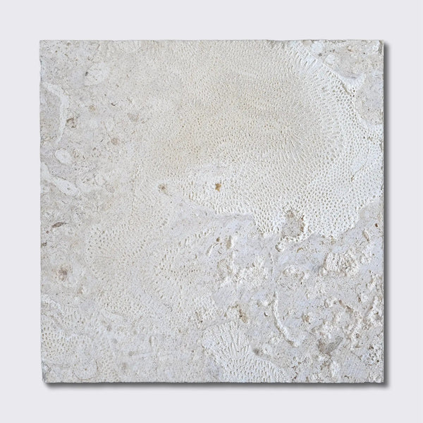 Coral White Natural Tiles 18x18