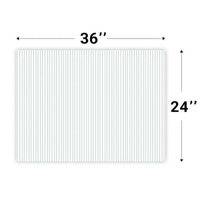Corrugated Plastic Sheets - 24 x 36 inches - Acoustic Foam Backing, photo 3 of 3
