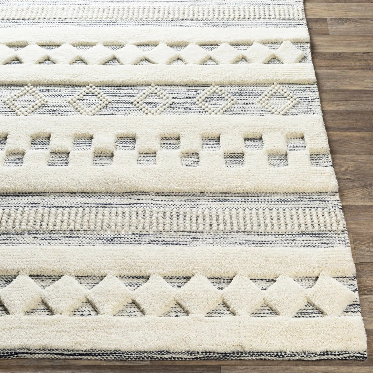 Corry Cream&Black Wool Rug - Clearance, photo 9 of 11