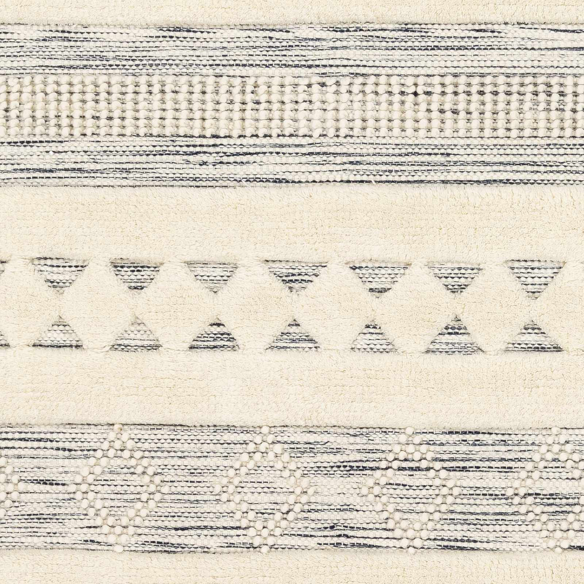 Corry Cream&Black Wool Rug - Clearance, sample swatch