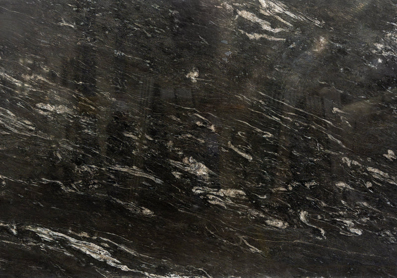 Cosmic Black Polished Granite Slab Random