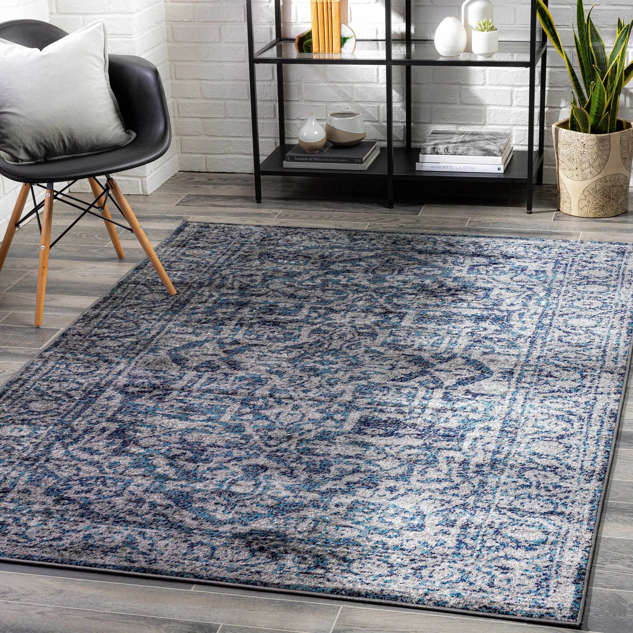 Costigan Traditional Navy Rug by Boutique Rugs