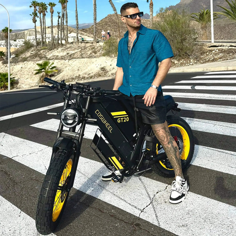 Coswheel GT20 48V/25AH 1500W Full-Suspension Fat Tire Electric Bike (SAK64092) by SAKSBY WHOLESALE