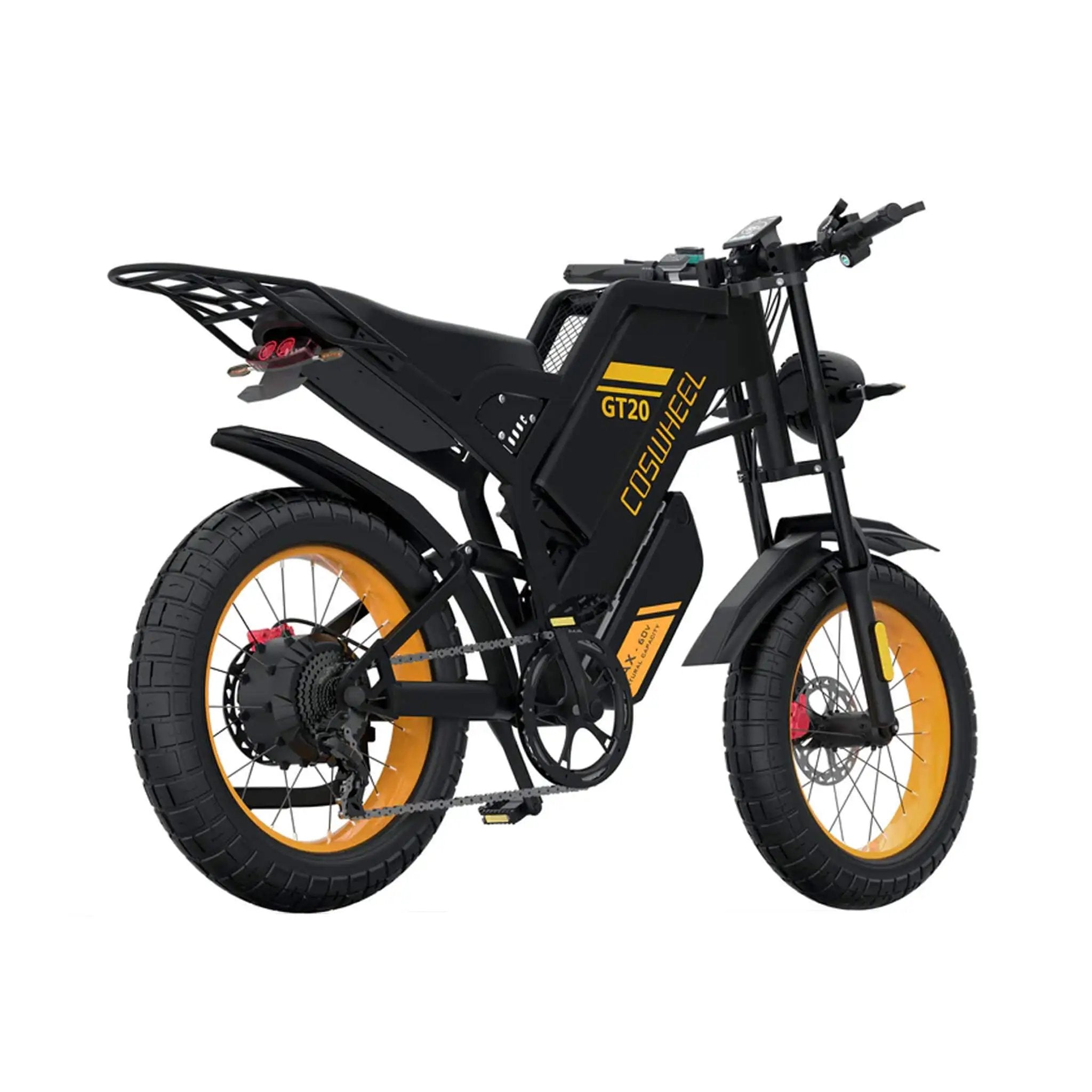 Coswheel GT20 Max 60V/40AH 2000W Dual-Battery Fat Tire Electric Bike (SAK30971) by SAKSBY WHOLESALE