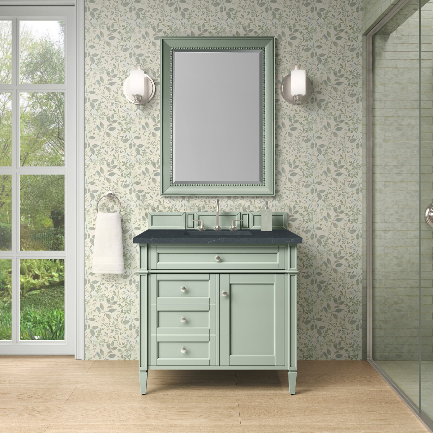 James Martin Brittany 36" Single Bathroom Vanity, Sage Green, view 19