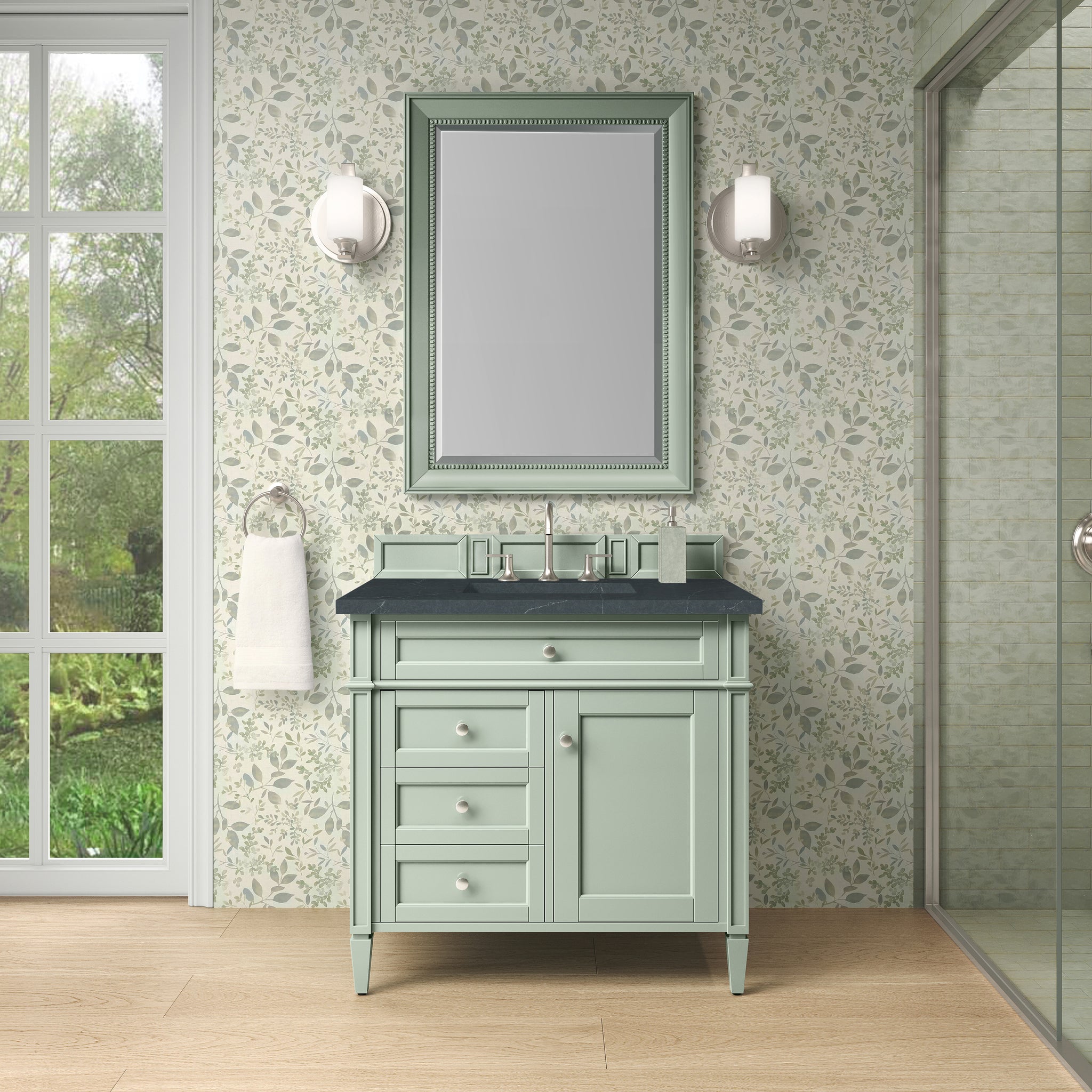 James Martin Brittany 36" Single Bathroom Vanity, Sage Green, view 19