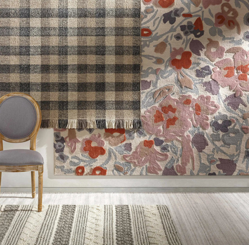 Chilliwack Gray Plaid Wool Rug by Boutique Rugs