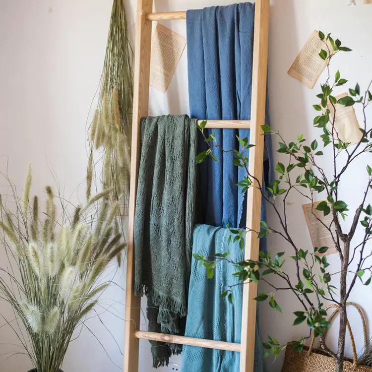 Cotton Throw Sofa Blanket by RusticReach