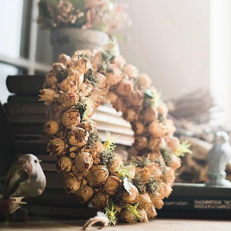Country Small Silk Wreath in Various Design by RusticReach