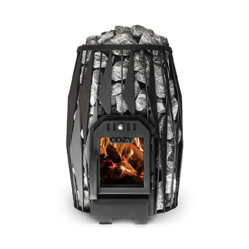 Cozy Heat OG Wood-Burning Sauna Stove With Sauna Stones [COZY OG] (SAK37298) by SAKSBY WHOLESALE