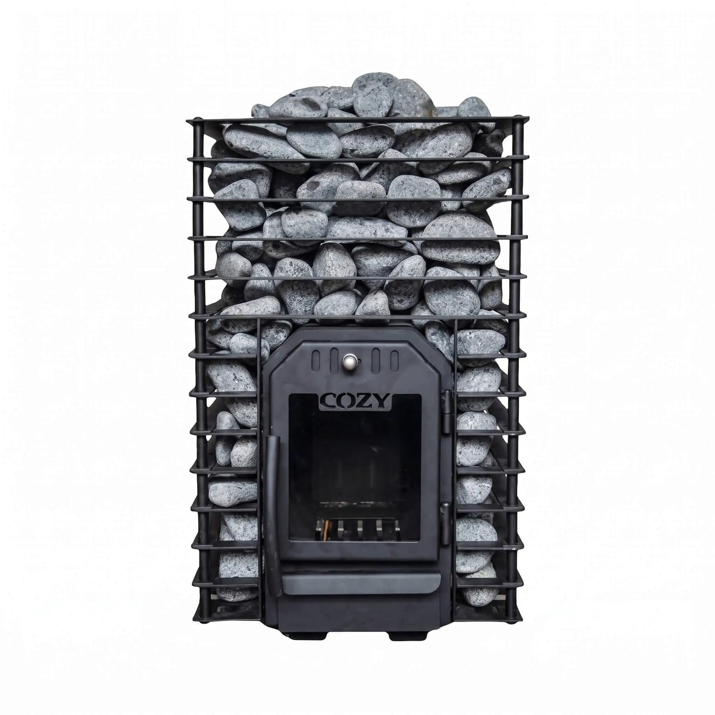 Cozy Heat Quattro Wood-Fired Sauna Stove With Sauna Stones [COZY QUATTRO] (SAK23947) by SAKSBY WHOLESALE