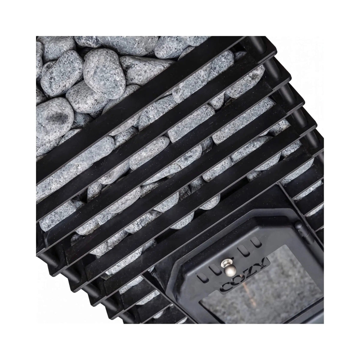 Cozy Heat Quattro Wood-Fired Sauna Stove With Sauna Stones [COZY QUATTRO] (SAK23947) by SAKSBY WHOLESALE