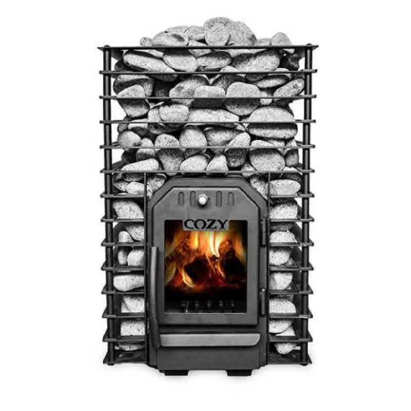 Cozy Heat Quattro Wood-Fired Sauna Stove With Sauna Stones [COZY QUATTRO] (SAK23947) by SAKSBY WHOLESALE