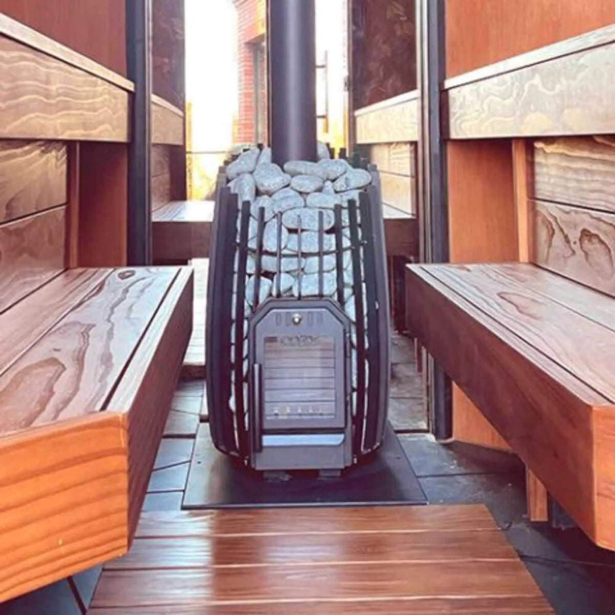 Cozy Heat SW Cylindrical Shape Sauna Stove With Sauna Stones [COZY SW] (SAK48563) by SAKSBY WHOLESALE