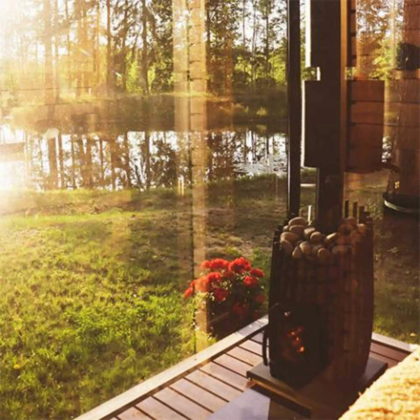 Cozy Heat SW Cylindrical Shape Sauna Stove With Sauna Stones [COZY SW] (SAK48563) by SAKSBY WHOLESALE