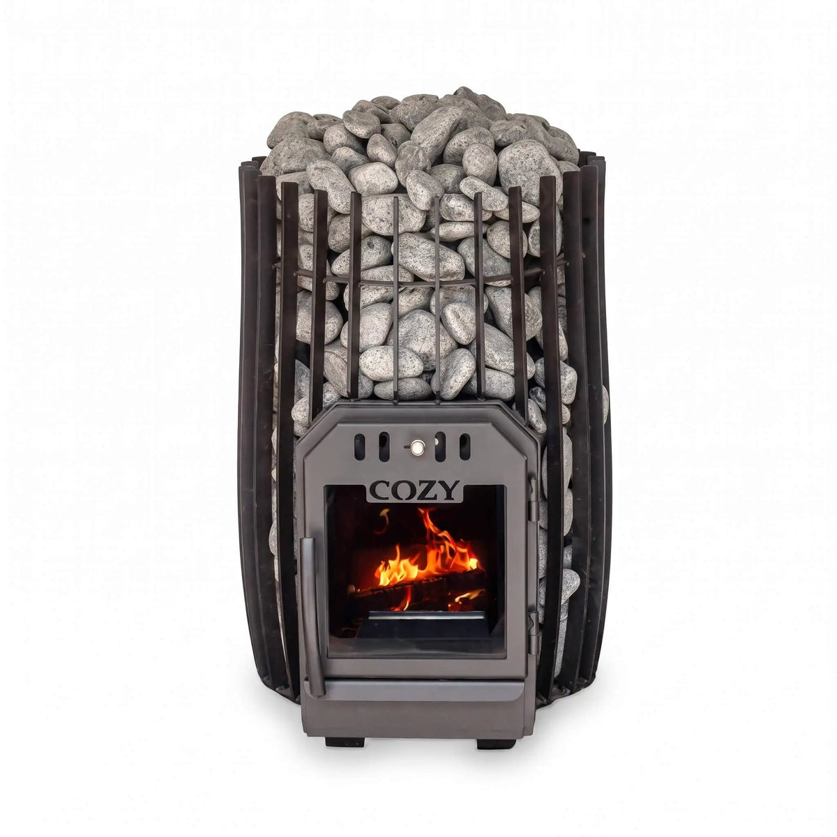 Cozy Heat SW Cylindrical Shape Sauna Stove With Sauna Stones [COZY SW] (SAK48563) by SAKSBY WHOLESALE