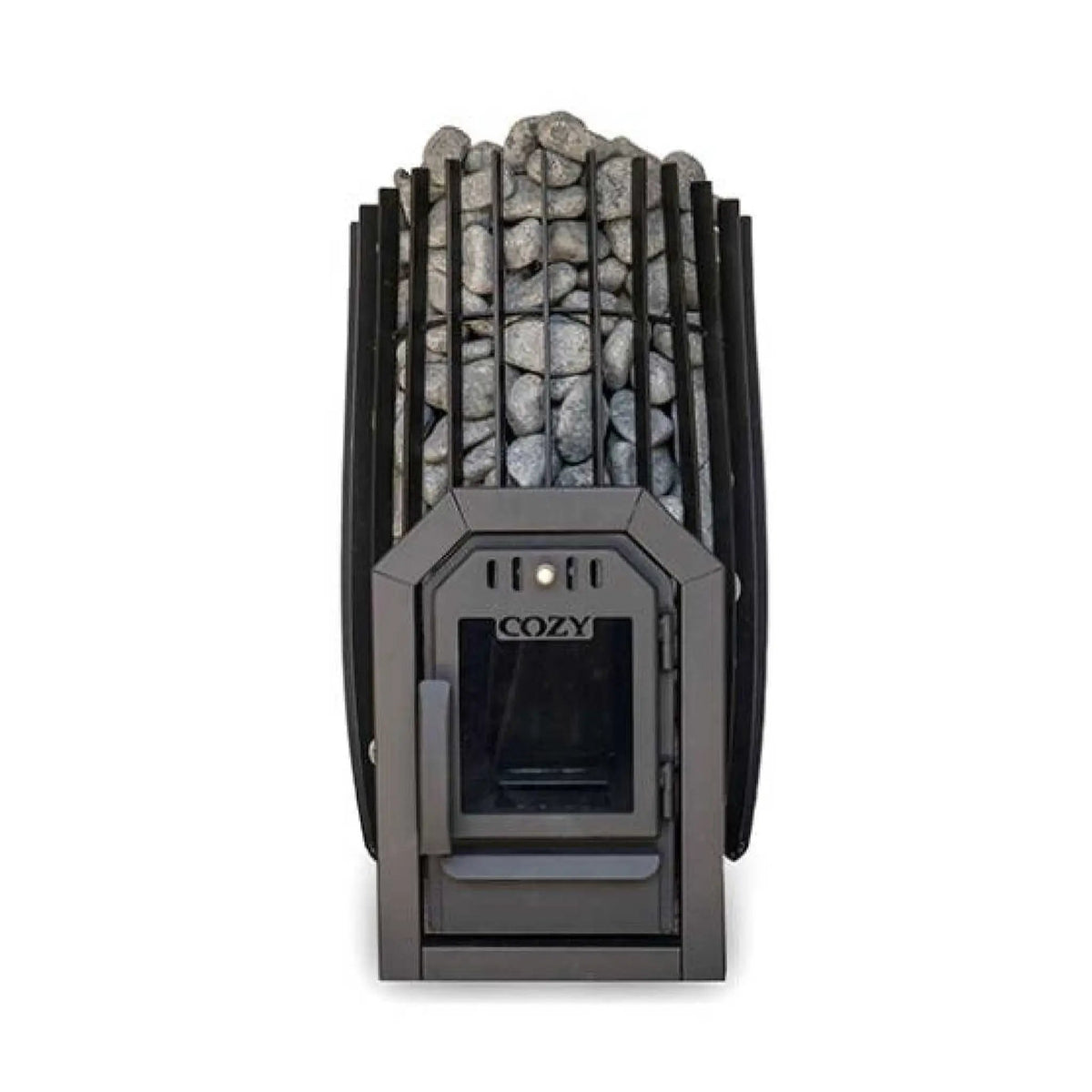 Cozy Heat SW Thru-Wall Wood Burning Sauna Stove With Sauna Stones [COZY SW-TW] (SAK69342) by SAKSBY WHOLESALE