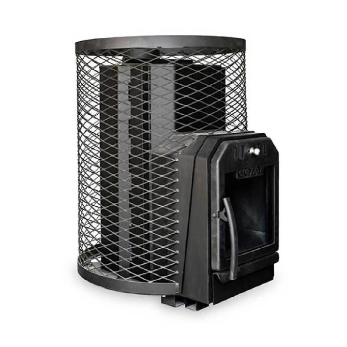 Cozy Heat SW Thru-Wall Wood Burning Sauna Stove With Sauna Stones [COZY SW-TW] (SAK69342) by SAKSBY WHOLESALE