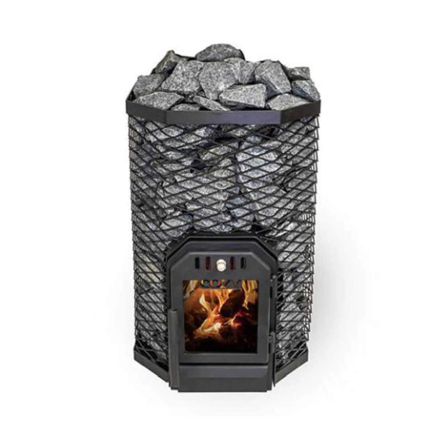 Cozy Heat Wood-Burning Floor Mount Sauna Stove With Chimney Kit And Sauna Stones [COZY] (SAK57382) by SAKSBY WHOLESALE