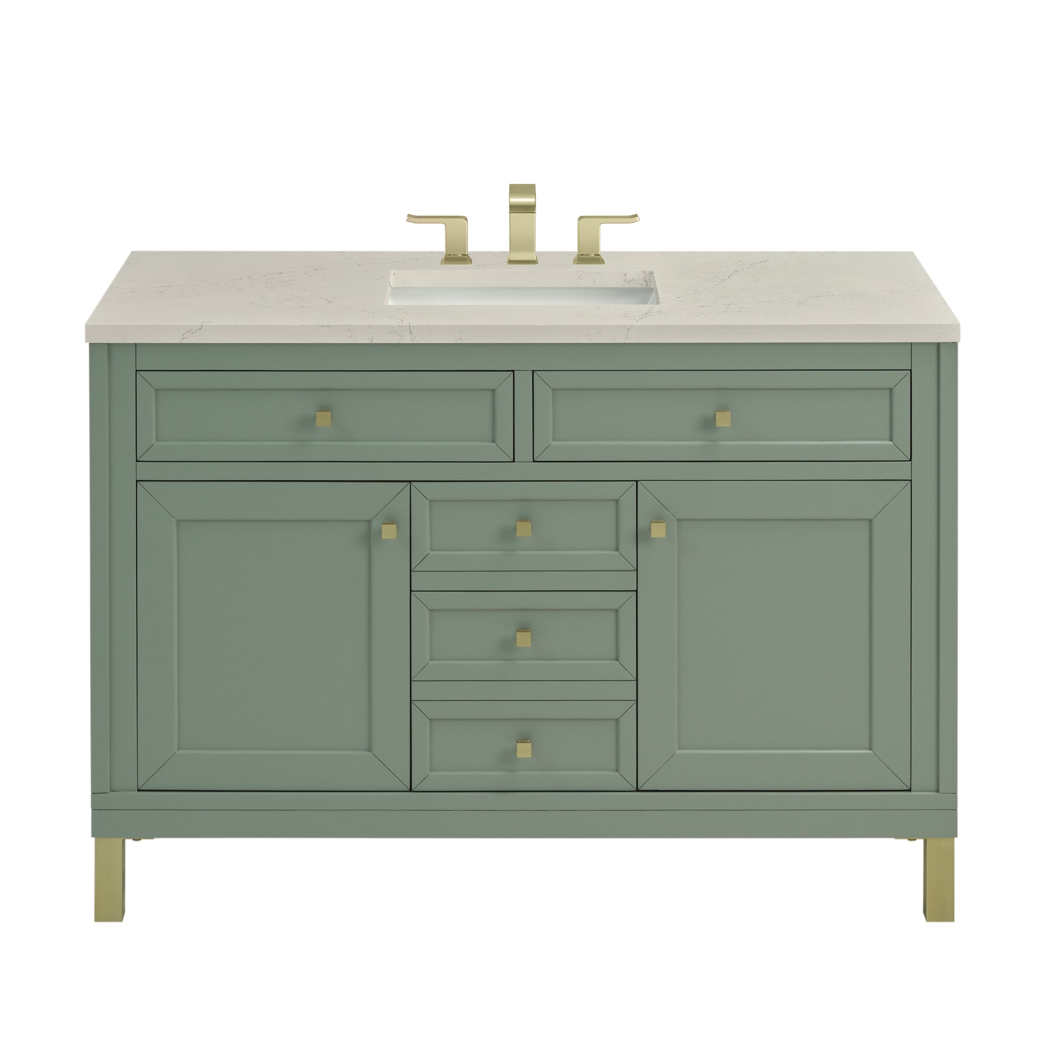James Martin Chicago 48" Single Bathroom Vanity, Smokey Celadon, view 39