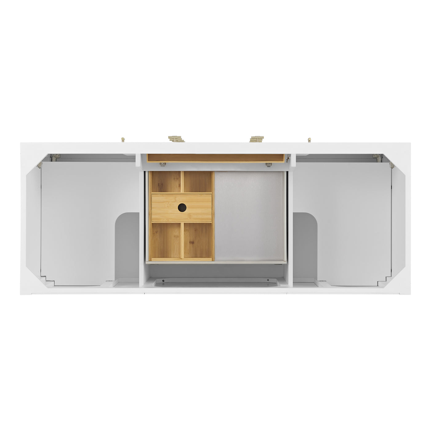James Martin Myrrin 60" Double Bathroom Vanity, Bright White, view 20