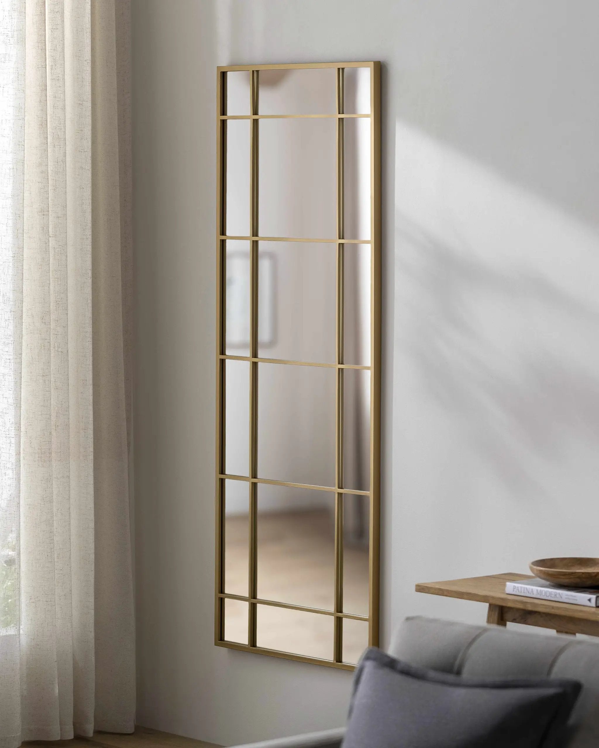 Cersosimo Round Gold Framed Mirror by Boutique Rugs