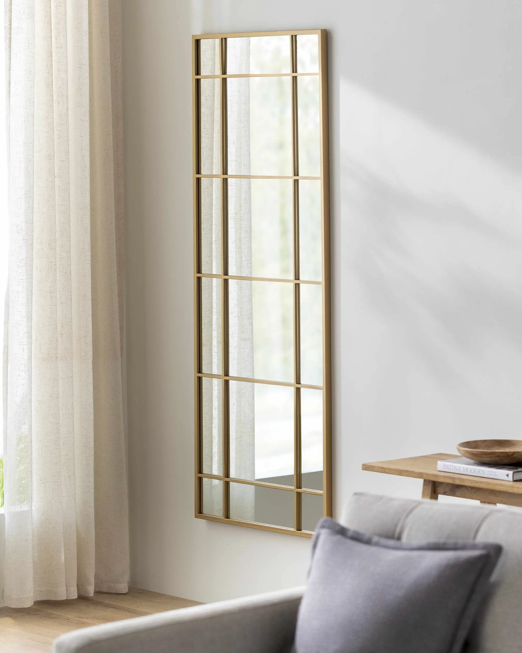 Cersosimo Round Gold Framed Mirror by Boutique Rugs