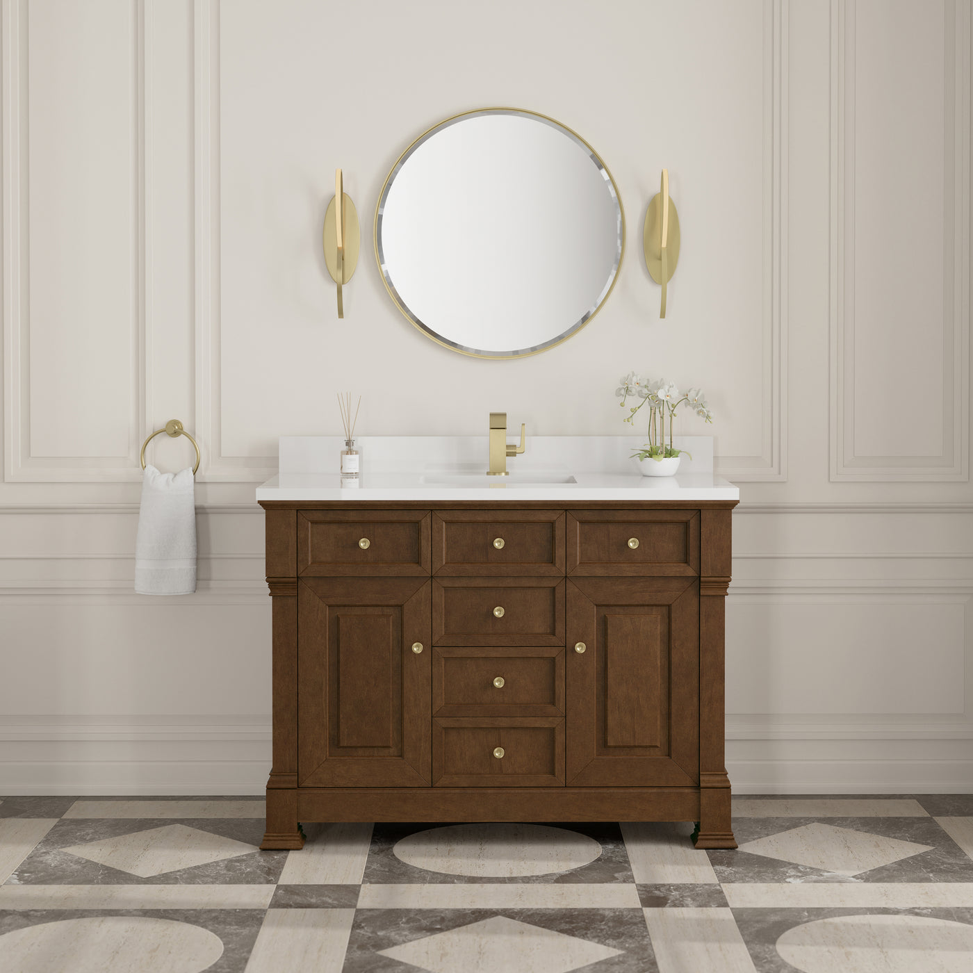 James Martin Brookfield 48" Single Bathroom Vanity, Honey Oak, view 36