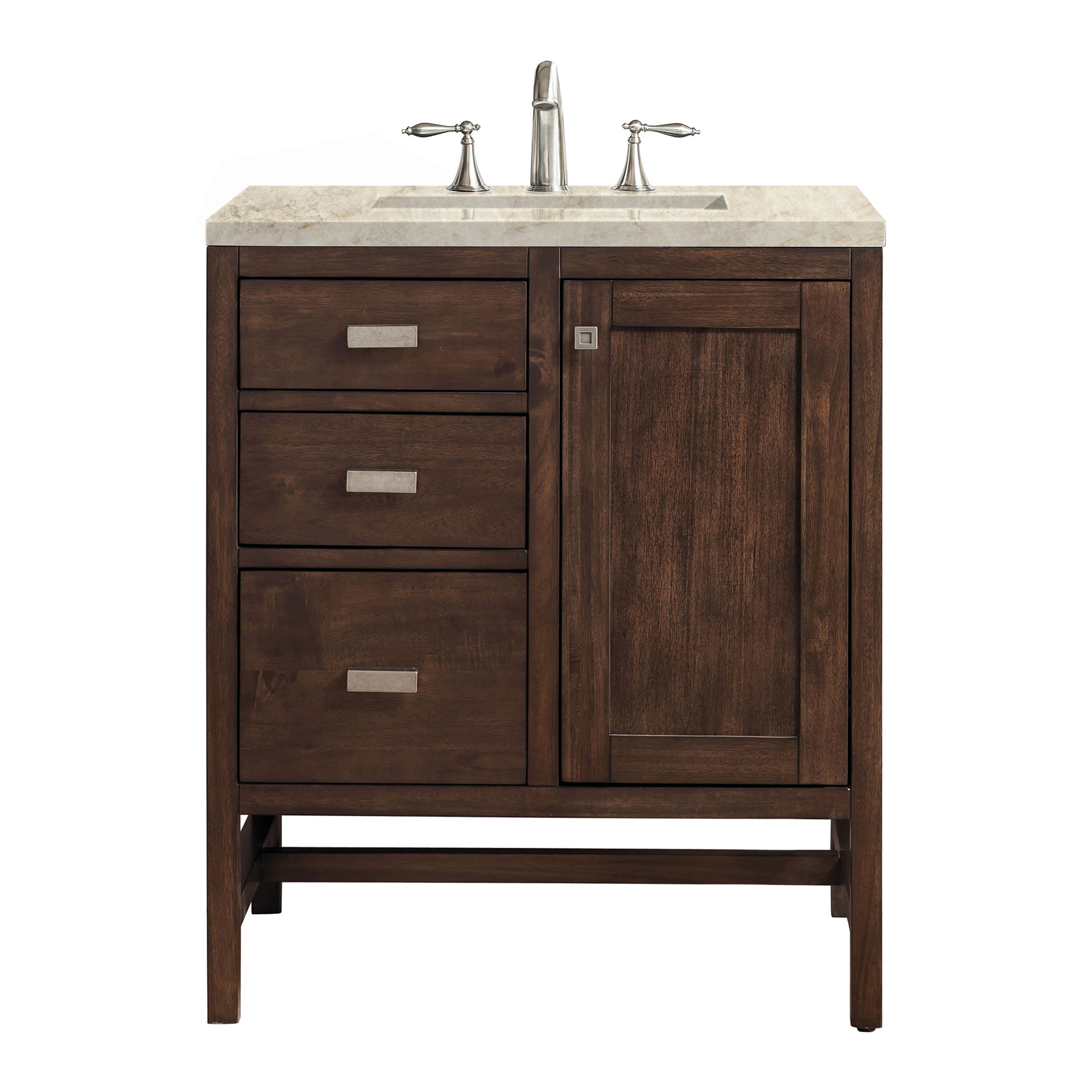 James Martin Addison 30" Single Bathroom Vanity, Mid-Century Acacia, view 33