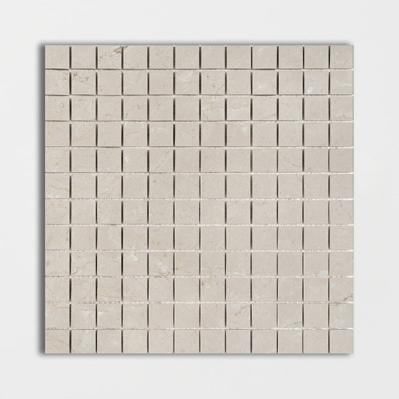 Crema Marfil Polished 1x1 Marble Mosaics 12x12 Marble Polished 12x12 Mosaics