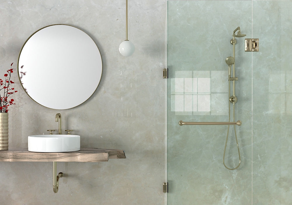 Crema Marfil Polished Marble Slab Random 1 1/4 room scene 3