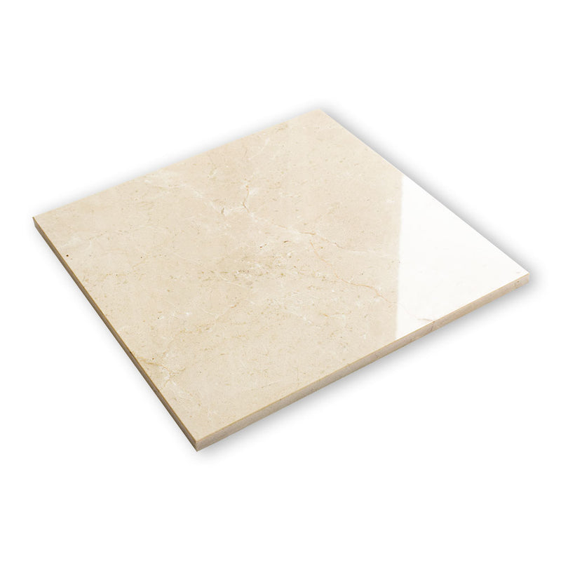 Crema Marfil Polished Marble Tiles 12x12 Marble Polished 12x12 Tiles — 3