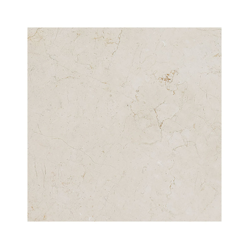 Crema Marfil Polished Micro Bevelled Marble Tiles 18x18 Marble Polished 18x18 Tiles