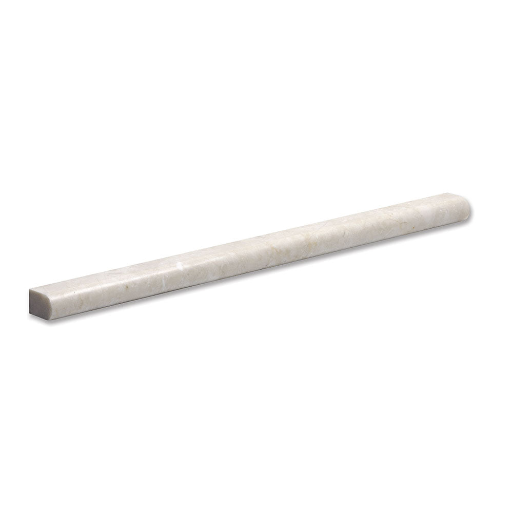 Crema Marfil Polished Pencil Liner Marble Moldings 1/2x12 Marble Polished 2x12 Moldings
