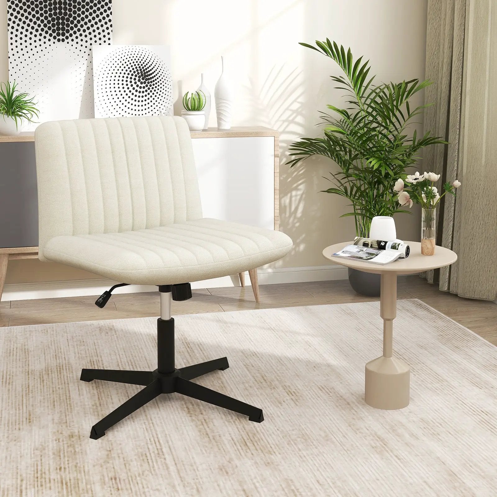 Criss Cross Legged Chair No Wheels 120¬∞ Rocking Adjustable Height by DirectDeals