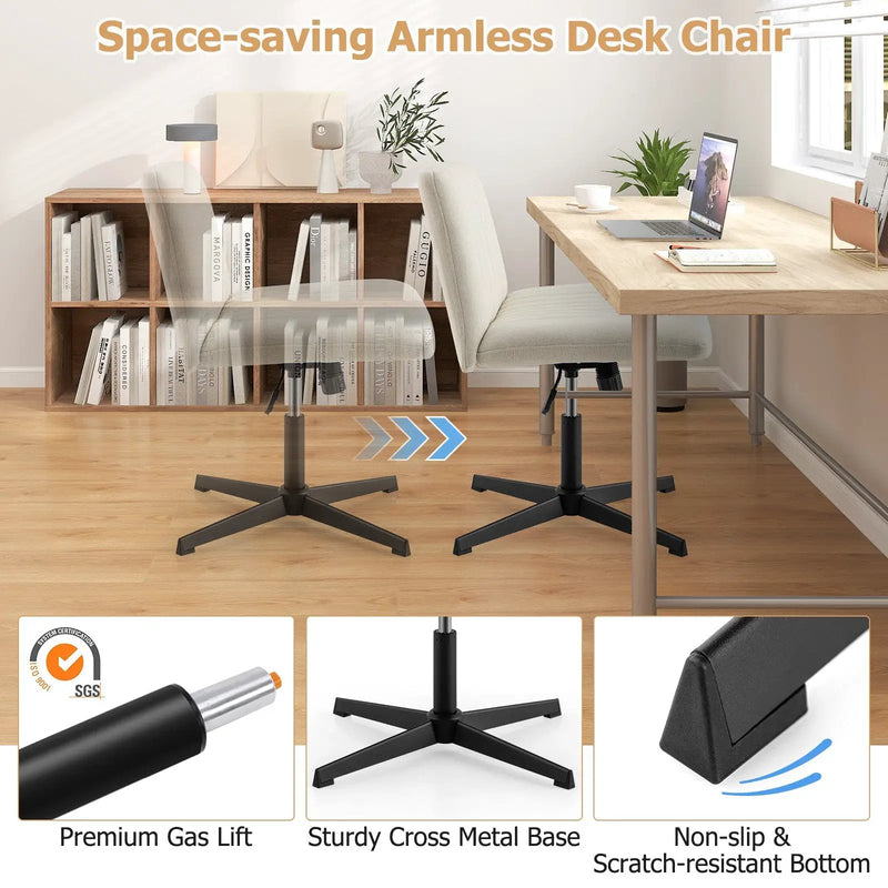 Criss Cross Legged Chair No Wheels 120¬∞ Rocking Adjustable Height by DirectDeals