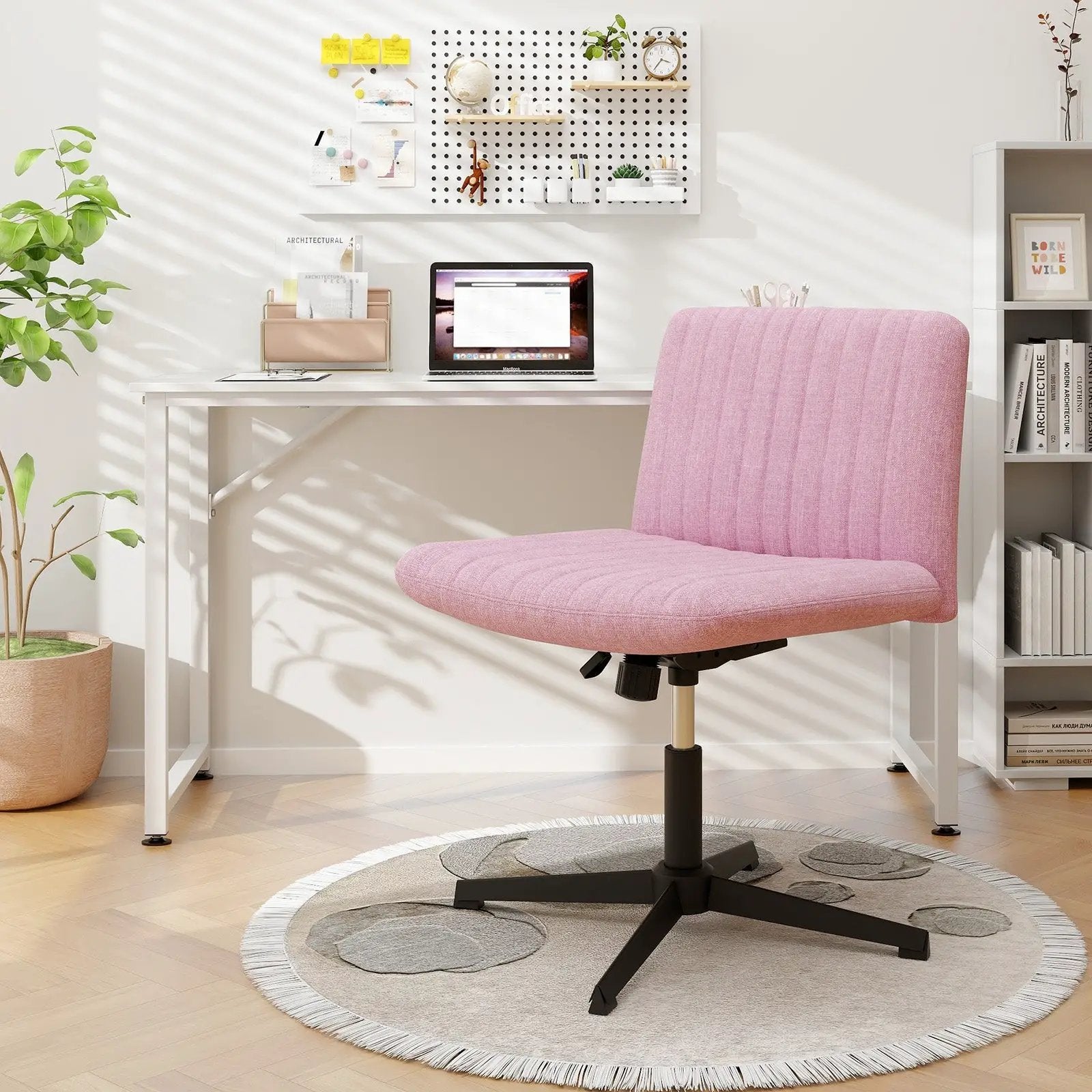 Criss Cross Legged Chair No Wheels 120¬∞ Rocking Adjustable Height by DirectDeals