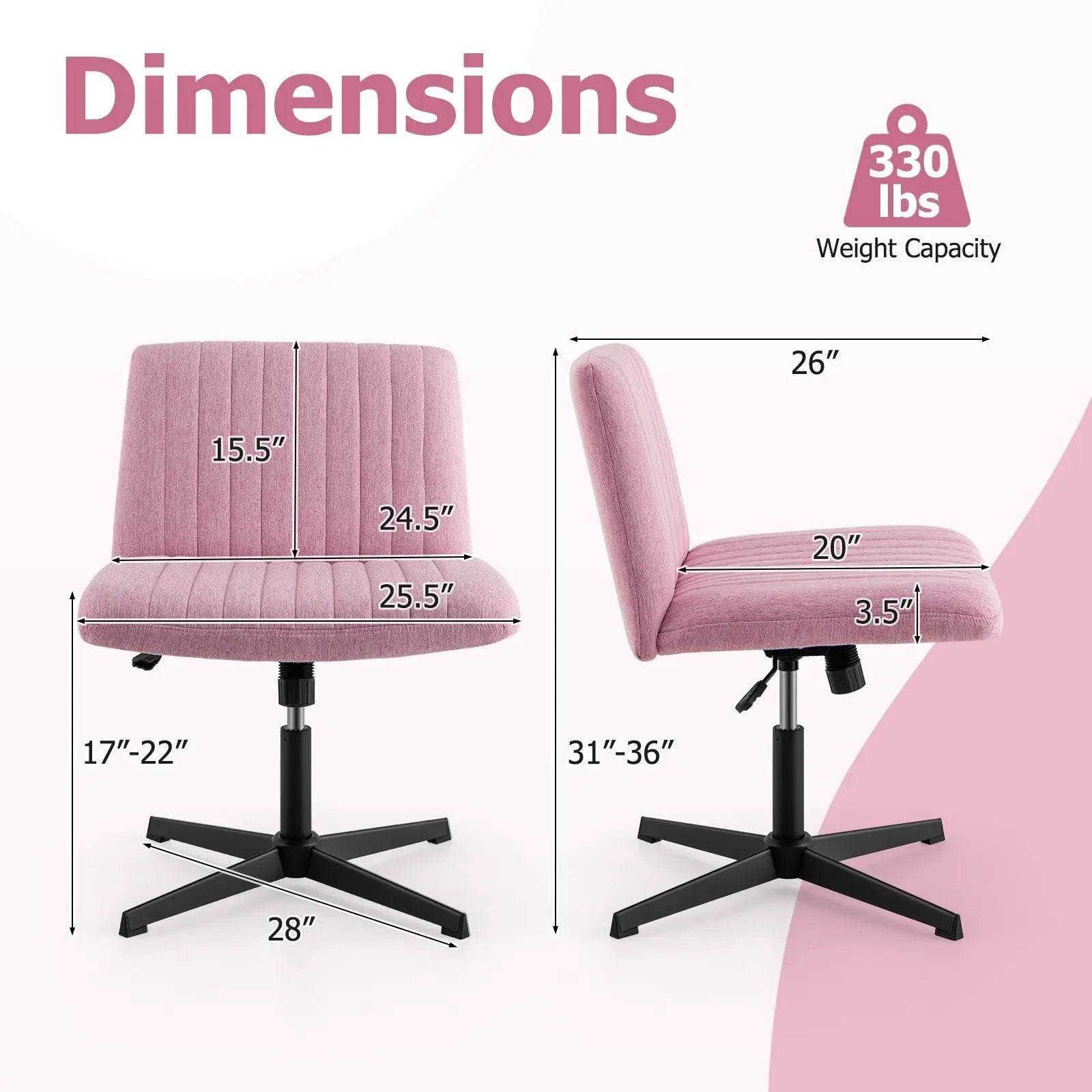Criss Cross Legged Chair No Wheels 120¬∞ Rocking Adjustable Height by DirectDeals