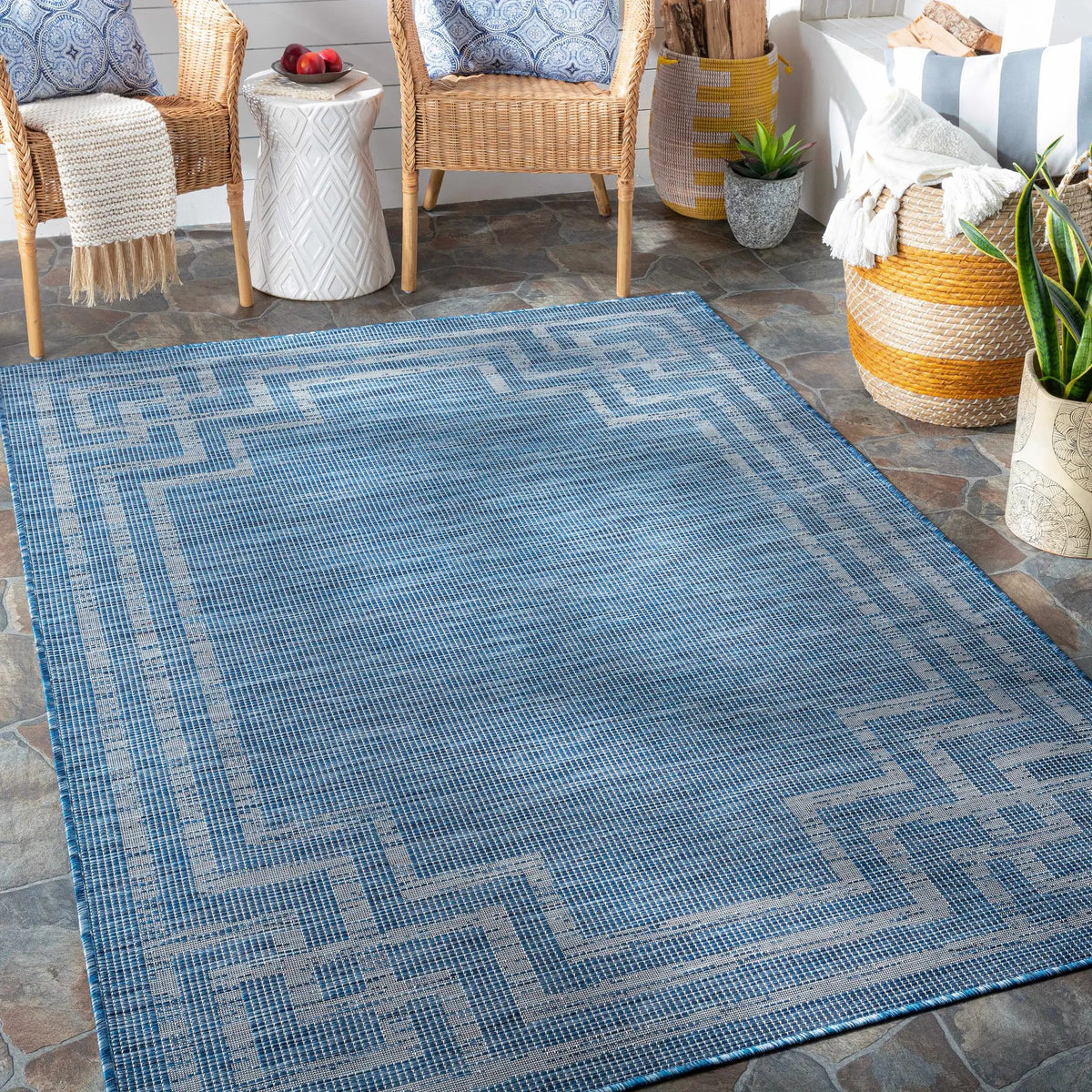 Corlette Outdoor Area Rug - Clearance, installed in a room