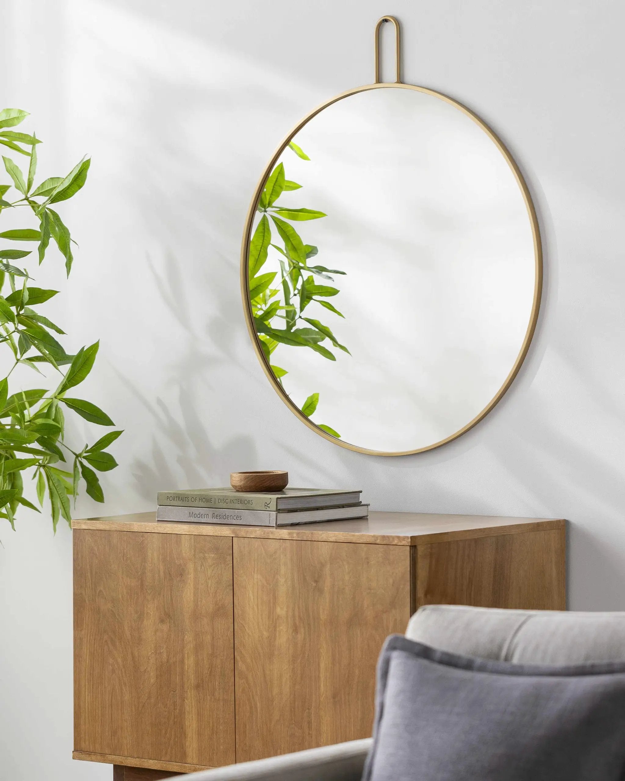 Comaltepec Gold Frame Mirror - Clearance by Boutique Rugs
