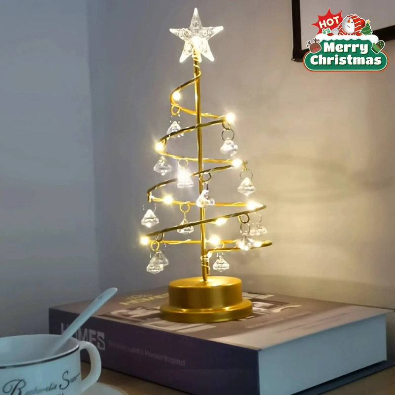 Crystal Diamond Christmas Tree Night Light Large by House Of Avana