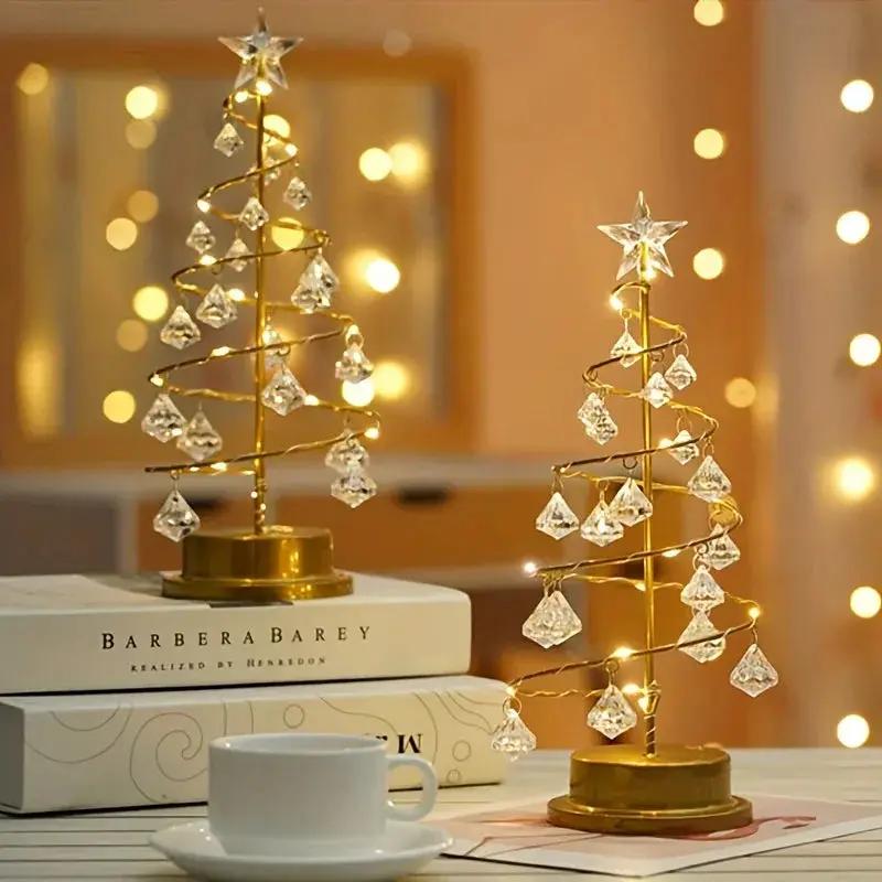 Crystal Diamond Christmas Tree Night Light Large by House Of Avana